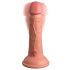 King Cock Elite 6 - zaciskane, realistyczne dildo 15 cm (ciemny naturalny) 