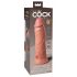 King Cock Elite 8 - zaciskany, realistyczny wibrator (20 cm) - naturalny 