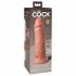 King Cock Elite 8 - zaciskany, realistyczny wibrator (20 cm) - naturalny 