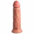 King Cock Elite 8 - zaciskany, realistyczny wibrator (20 cm) - naturalny 