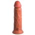 King Cock Elite 8 - zaciskane, realistyczne dildo 20 cm (ciemny naturalny) 