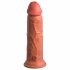 King Cock Elite 8 - zaciskane, realistyczne dildo 20 cm (ciemny naturalny) 