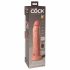 King Cock Elite 9 - przyssawkowy wibrator 23 cm - naturalny