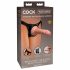 King Cock Elite dla początkujących - strap-on z uprzężą (naturalny) 