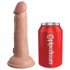 Król Cock Elite dla Początkujących - przypinany dildo (naturalny)