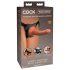 King Cock Elite Comfy - uprząż i dildo do strap-on (ciemny odcień)