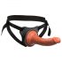 King Cock Elite Comfy - mocowany strap-on z uprzężą (ciemny naturalny)