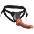 King Cock Elite Comfy - mocowany strap-on z uprzężą (ciemny naturalny)