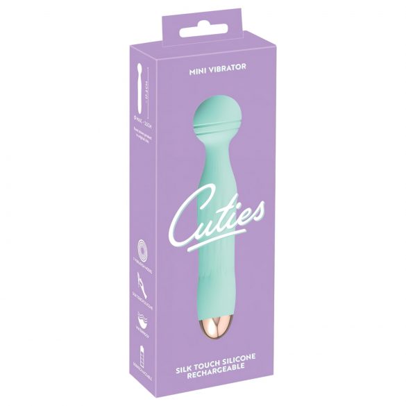 Cuties Mini Wand - wodoodporny, masażer wibracyjny (zielony)