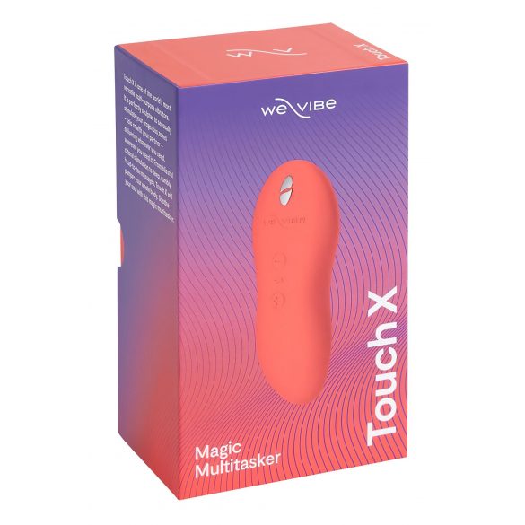 We-Vibe Touch X - ładowalny, wodoodporny wibrator łechtaczkowy (koralowy) 