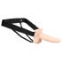 You2Toys Strap-on - pusty, przypinany wibrator (naturalny)