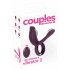 Couples Choice - sterowany radiowo pierścień na penisa z możliwością ładowania (fioletowy) 