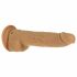 Naked Addiction Thrusting 9 - sterowany radiowo wibrator pchający - ciemny (23 cm) 