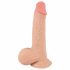 Nature Skin - Dildo ze skórą - 19 cm (naturalne) 