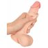 Nature Skin - Dildo ze skórą - 19 cm (naturalne) 