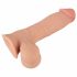 Natute Skin - dildo ze skórą - 20 cm (naturalne) 