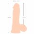 Natute Skin - dildo ze skórą - 20 cm (naturalne) 