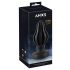 ANOS - super miękkie, prążkowane dildo analne - 7 cm (czarne) 