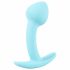 Cuties Mini Butt Plug - silikonowe dildo analne - niebieskie (2,6 cm) 