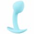 Cuties Mini Butt Plug - silikonowe dildo analne - niebieskie (2,6 cm) 