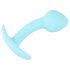 Cuties Mini Butt Plug - silikonowe dildo analne - niebieskie (2,6 cm) 