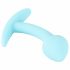 Cuties Mini Butt Plug - silikonowe dildo analne - niebieskie (2,6 cm) 