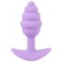 Cuties Mini Butt Plug - silikonowe dildo analne - fioletowe (2,8 cm) 