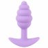 Cuties Mini Butt Plug - silikonowe dildo analne - fioletowe (2,8 cm) 