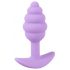 Cuties Mini Butt Plug - silikonowe dildo analne - fioletowe (2,8 cm) 