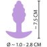 Cuties Mini Butt Plug - silikonowe dildo analne - fioletowe (2,8 cm) 