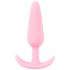 Cuties Mini Butt Plug - silikonowe dildo analne - różowe (2,1 cm) 