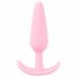 Cuties Mini Butt Plug - silikonowe dildo analne - różowe (2,1 cm) 