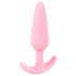 Cuties Mini Butt Plug - silikonowe dildo analne - różowe (2,1 cm) 