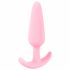 Cuties Mini Butt Plug - silikonowe dildo analne - różowe (2,1 cm) 