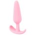 Cuties Mini Butt Plug - silikonowe dildo analne - różowe (2,1 cm) 