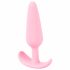 Cuties Mini Butt Plug - silikonowe dildo analne - różowe (2,1 cm) 