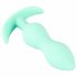 Cuties Mini Butt Plug - silikonowe dildo analne - miętowe (2,3 cm) 