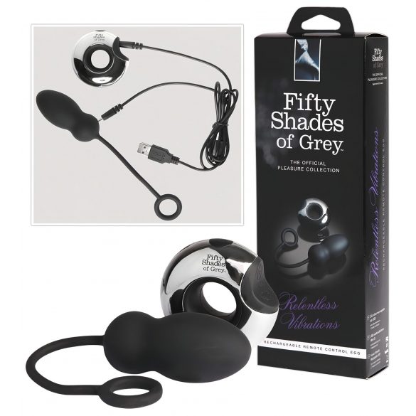 Fifty Shades of Grey - Luksusowy wibrator jajko (USB) 