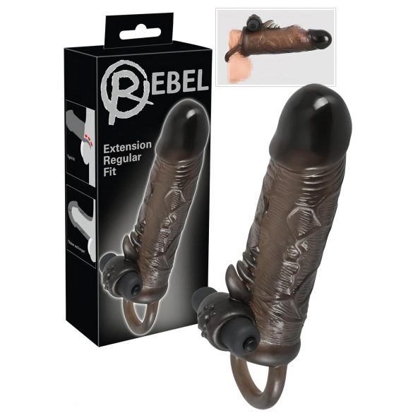 Rebel Regular - wibrująca nakładka na penisa (19 cm) 