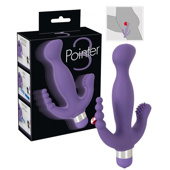 You2Toys - Pointer - Potrójna przyjemność wibrator (fioletowy)