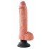 Elastyczny wibrator jąder King Cock 10 (25 cm) - naturalny 