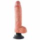 Elastyczny wibrator jąder King Cock 10 (25 cm) - naturalny 