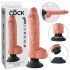 Elastyczny wibrator jąder King Cock 10 (25 cm) - naturalny 