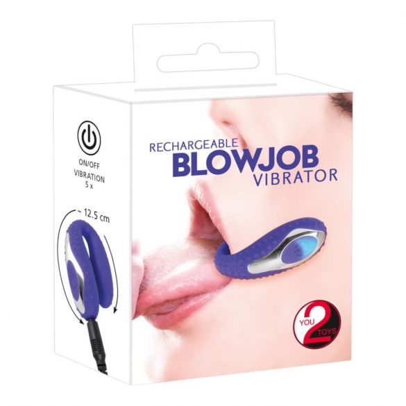 You2Toys - Blowjob - silikonowy wibrator do ust z możliwością ładowania (fioletowy) 