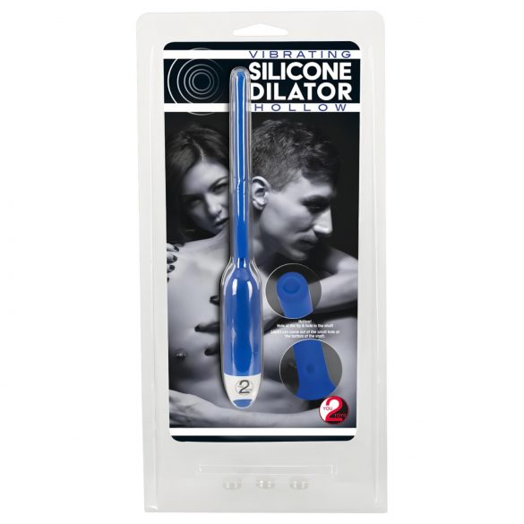 You2Toys - DILATOR - wydrążony silikonowy wibrator cewki moczowej - niebieski (7 mm) 