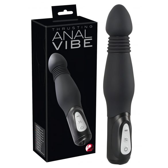 You2Toys - Anal Vibe - Pusher, wibrator analny (czarny) 