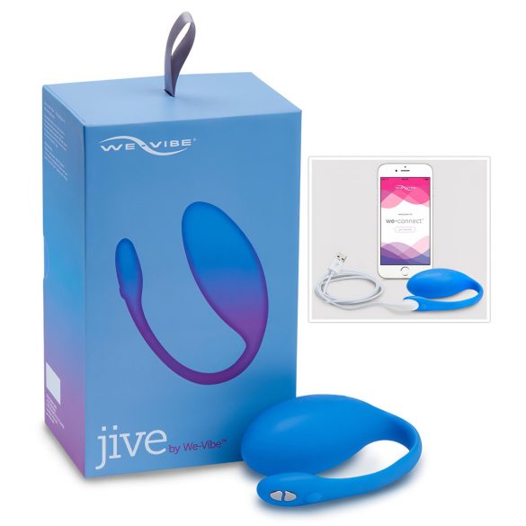 We-Vibe Jive - inteligentny wibrator z możliwością ładowania (niebieski) 