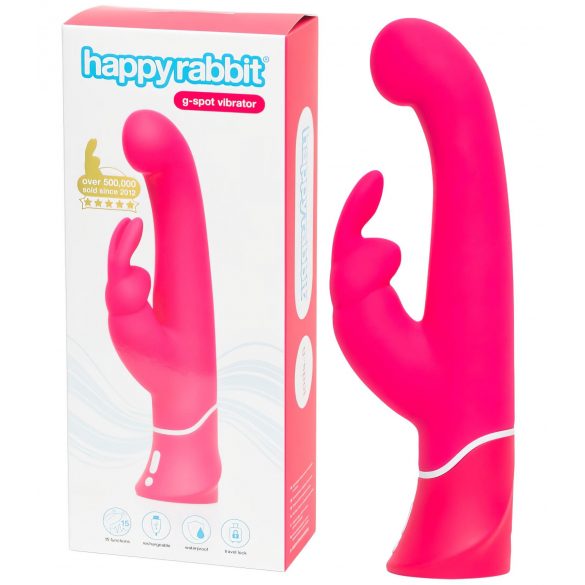 Happyrabbit G-spot - wodoodporny wibrator z ramieniem na łechtaczkę (różowy)