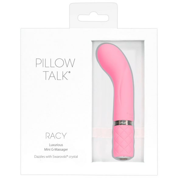 Pillow Talk Racy - wąski wibrator punktu G z możliwością ładowania (różowy) 