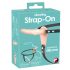 You2Toys - Strap-On - wibrator strap-on z akumulatorem (naturalny) 